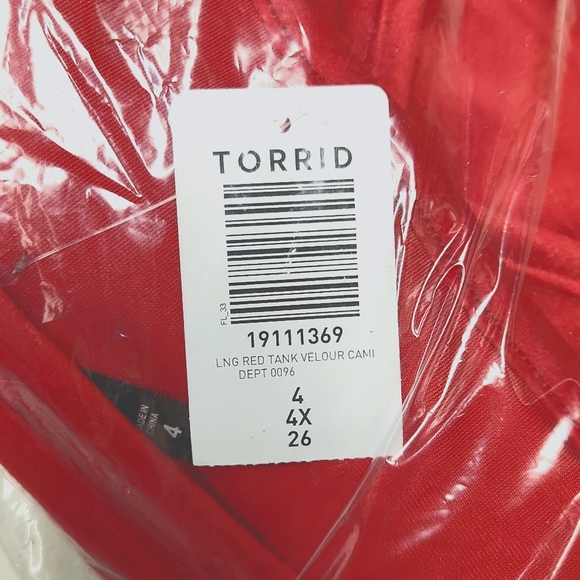 ❤️NWT VINTAGE TORRID CAMI - VELOUR LOUNGE TANK - SOFT - STRETCHY - SIZE 4X - Picture 4 of 10